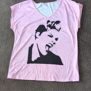 Pink Graphic Short Sleeve Tee